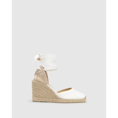 Espadrilles compensées à lacets avec plateforme tressée CARINA PLATFORM CASTANER