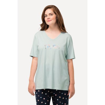 T-shirt de pyjama, col V, manches courtes ULLA POPKEN