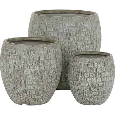 Cache pot  design en fibre de verre pour terrasse moderne RECOLLECTION