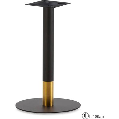 Pied de table acier inoxydable  doré design élégant RECOLLECTION