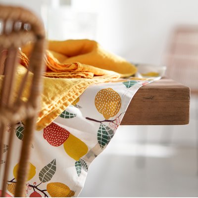 Nappe coton enduit Citron LA REDOUTE INTERIEURS