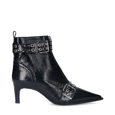 Bottines en cuir verni à boucles SACHA