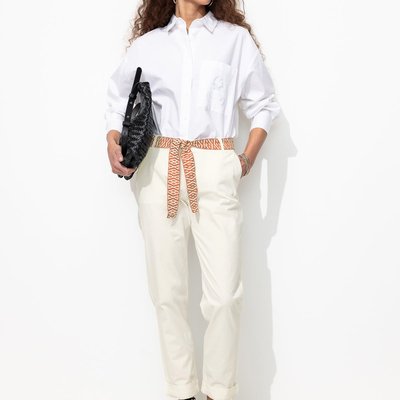 Pantalon chino ceinturé PROMOD