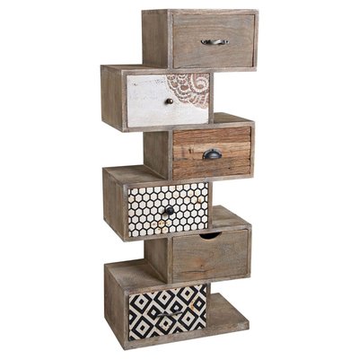 Commode en manguier Zigzag AUBRY GASPARD