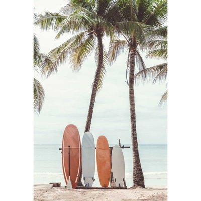 Tableau Mural Surfs & Palmiers PLAGE CEANOTHE
