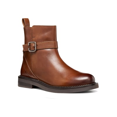 Bottines zippées en cuir, SERILDA GEOX