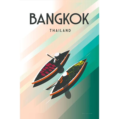Tableau de voyage Bangkok Thailand HEXOA