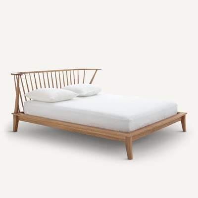 Caspian Bed For 2 in Solid Oak AM.PM