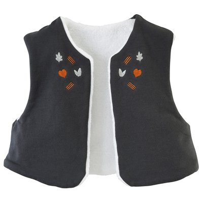 Gilet reversible sans manches look rentrée SUCRE D'ORGE