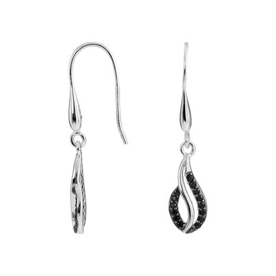 Boucles d'oreilles en argent 925 et oxyde de zirconium CLEOR