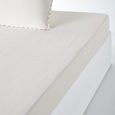Drap-housse coton lavé, bonnet 30 cm, Neruda LA REDOUTE INTERIEURS