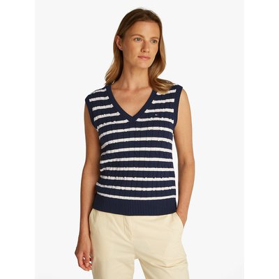 Mouwloze trui met V-hals TOMMY HILFIGER