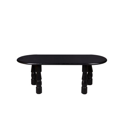 Table basse ovale en bois style ethnique L115 - RUNDU AMADEUS
