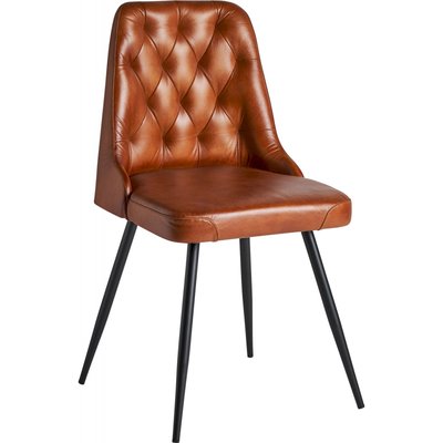 Chaise en cuir vintage (lot de 2), Dexter RECOLLECTION