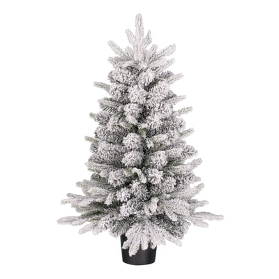 Sapin de Noël artificiel enneigé H90 cm GRIMSHAW BLACK BOX TREES