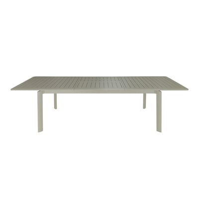 Table extensible de jardin 6/10p en aluminium Kaki clair HAVANA WILSA GARDEN