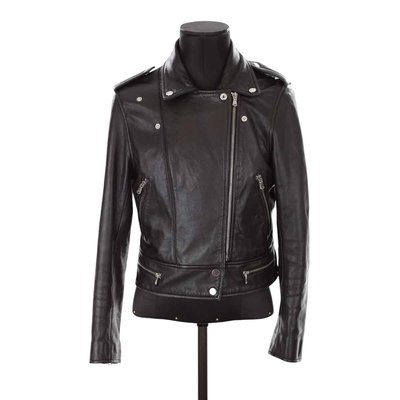 Veste en cuir - Bon État SANDRO