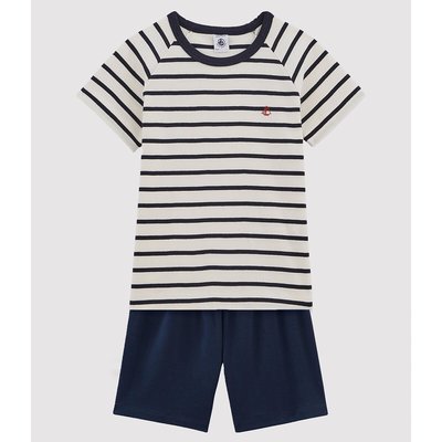 Pigiama corto a righe 3-12 anni PETIT BATEAU