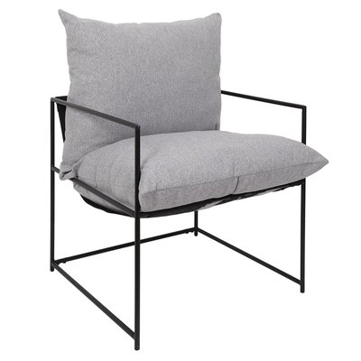 Fauteuil tissu et métal Ella THE HOME DECO FACTORY