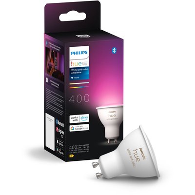 Ampoule LED connectée Hue Spot seul GU10 Hue White&Colors PHILIPS