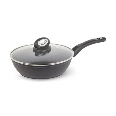 Sauteuse Et Couvercle Granité Aluminium Et Verre Ø24 Cm SITRAM
