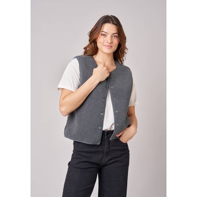 Gilet sans manches femme au toucher doux et texturé  OLERA DEELUXE
