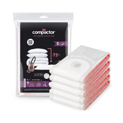 Lot de 5 sacs sous vide AspiSpace COMPACTOR