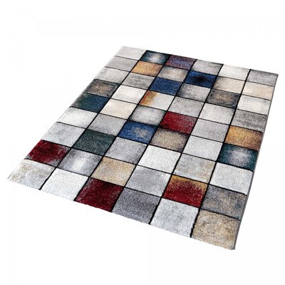 Tapis salon et chambre tissé motif géométrique LYN8 UN AMOUR DE TAPIS