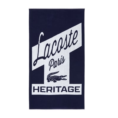 Serviette de plage en coton, L RÉTRO LACOSTE HOME