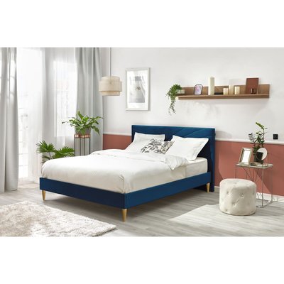 Lit bois revêtement tissu, VELVET BOBOCHIC