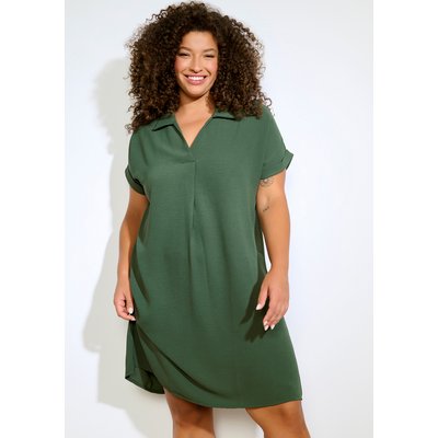 Robe fluide à col polo LOLALIZA