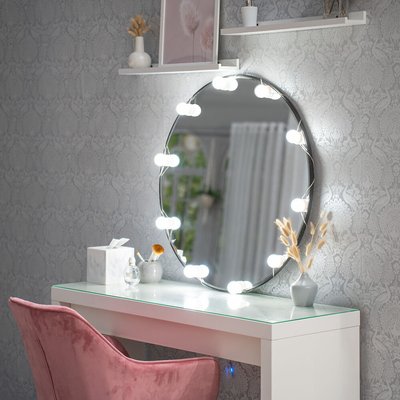 Stick On Hollywood LED Bulb Strip SO'HOME