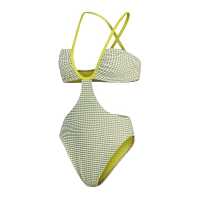 Maillot de bain 1 pièce découpé motif/style à carreaux SPEEDO