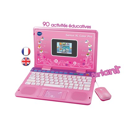 Ordinateur enfant Genius XL Color Pro bilingue rose VTECH