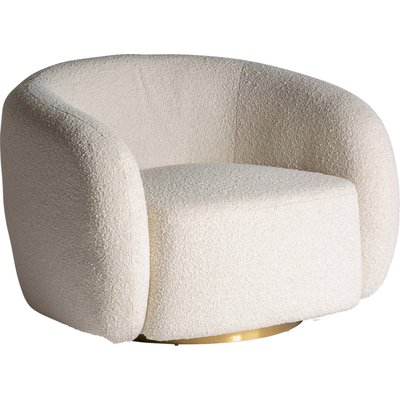 Fauteuil en coton bouclé rond, Scorze RECOLLECTION