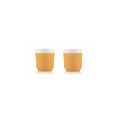 Set DOURO 2 tasses porcelaine avec manchon BODUM