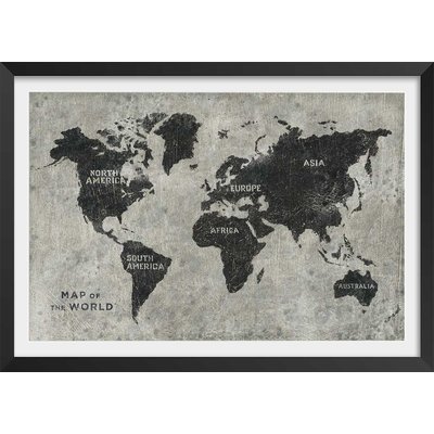 Affiche Carte du monde punky HEXOA