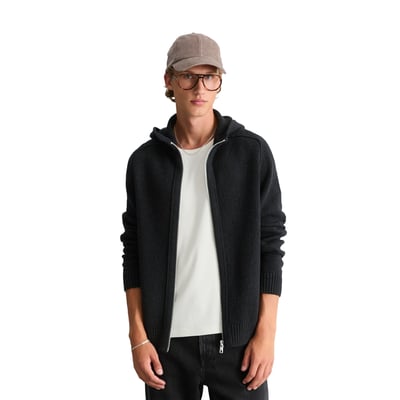 Sweat à capuche en maille bouclée, coupe classique en mélange de coton bio MARC O’POLO DENIM