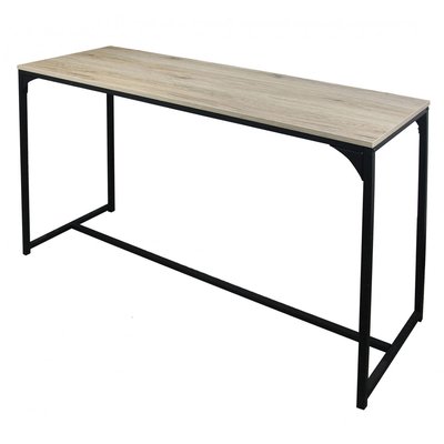 Console d'Entrée en Bois et Métal Noir - Longueur 120cm WADIGA