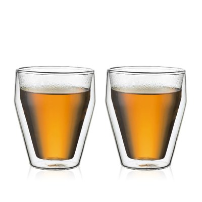 Bodum 0.25 L Transparent TITLIS Set 2 verres double paroi BODUM