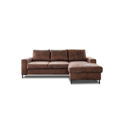 Canapé d'Angle Convertible en Microfibre 4 places - LILLY LISA DESIGN