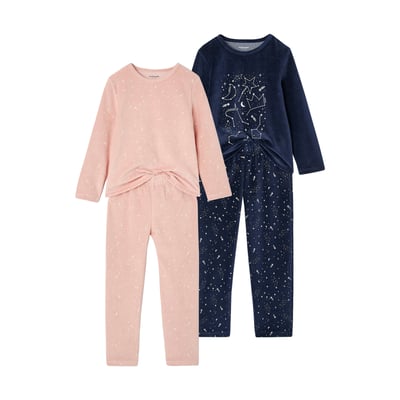 Lot de 2 pyjamas long VERTBAUDET