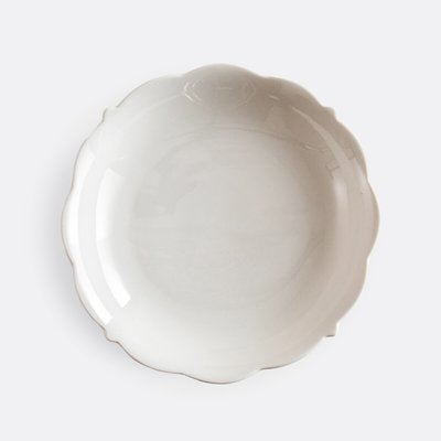 Lote 4 pratos fundos em porcelana, Hirène LA REDOUTE INTERIEURS