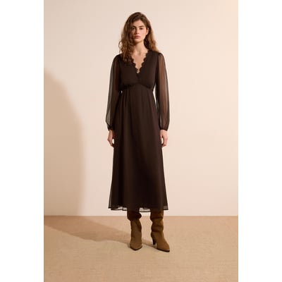 Robe midi col V BABELLE ETAM