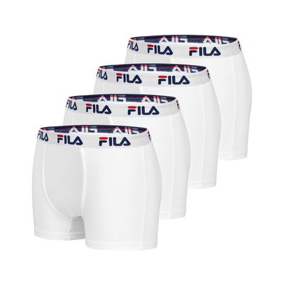 Lot de 4 Boxers Coton Uni FU5016 FILA