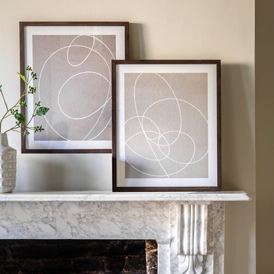 Set of 2 Continuation Framed Art SO'HOME
