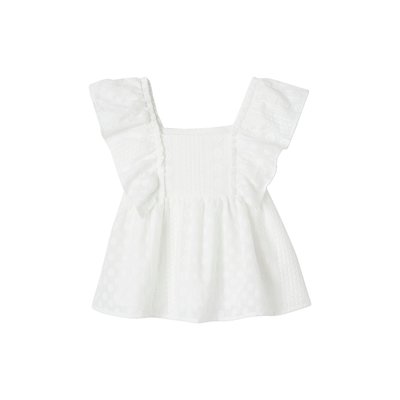Blouse brodée à volants cérémonie VERTBAUDET