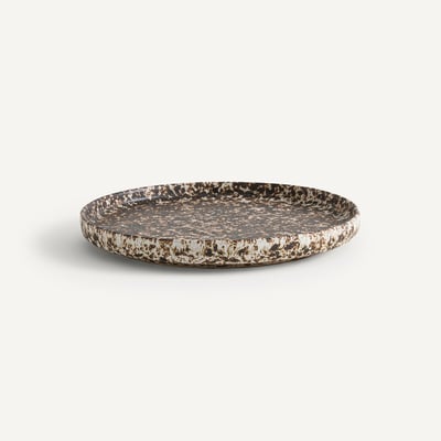 Set of 4 Rusty Stoneware Dessert Plates AM.PM