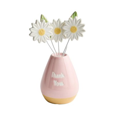 Ornement « thank you » fleurs dans un vase NEXT