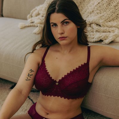 Soutien-gorge aubergine TALISMAN BAISER VOLÉ